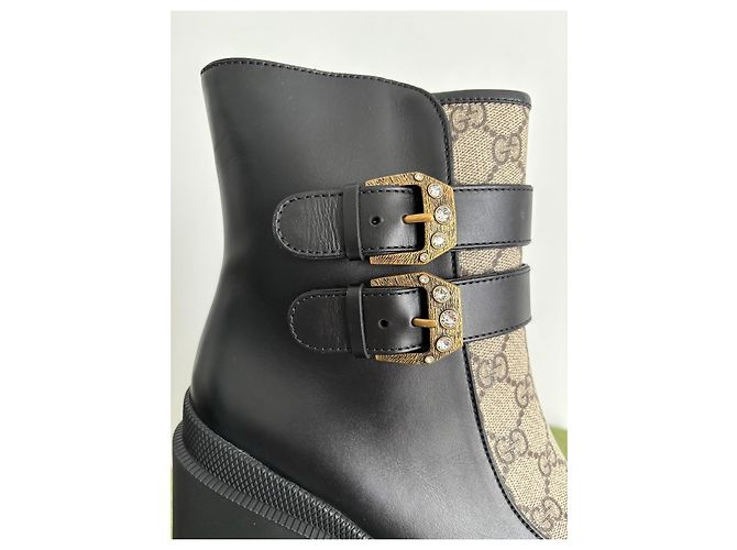 Botines Gucci de cuero negro - vista 6