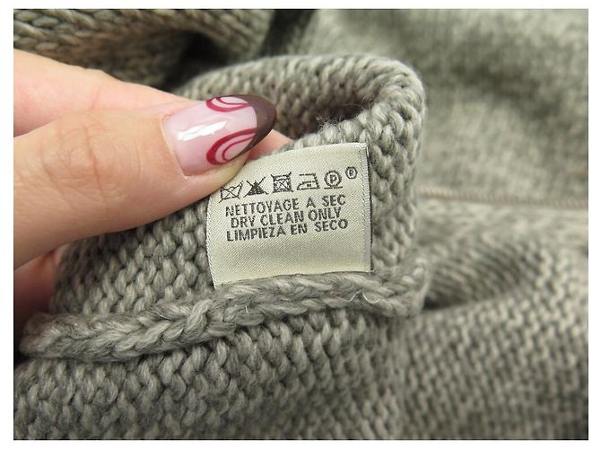 Hermès HERMES JACKE WESTE MIT REISSVERSCHLUSS L 56 AUS GRAUEM CASHMERE - Ansicht 10