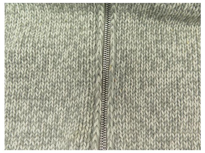 Hermès HERMES JACKE WESTE MIT REISSVERSCHLUSS L 56 AUS GRAUEM CASHMERE - Ansicht 11