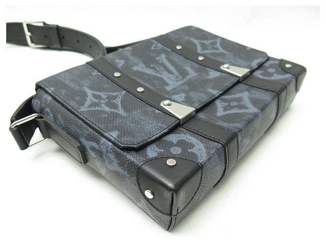 Ellipse BOLSA LOUIS VUITTON MESSENGER SOFT TRUNK MONOGRAM PASTEL VIRGIL ABLOH Cinza antracite - vista 5