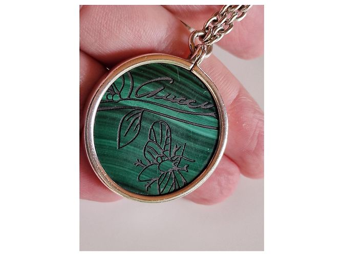 Gucci Flora in argento massiccio 925 e malachite Verde - vista 11