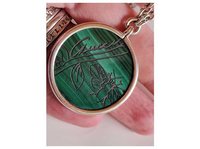 Gucci Flora in argento massiccio 925 e malachite Verde - vista 12