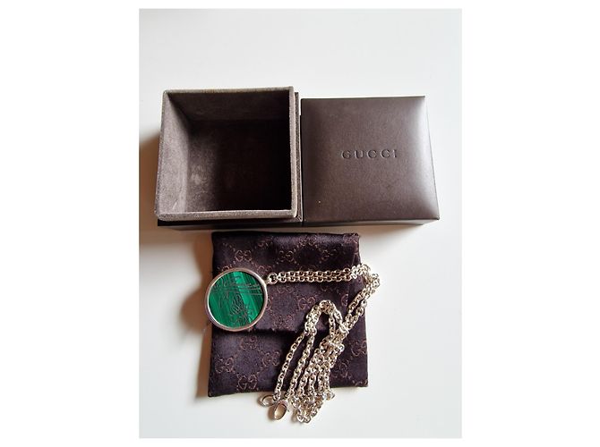 Gucci Flora in argento massiccio 925 e malachite Verde - vista 7