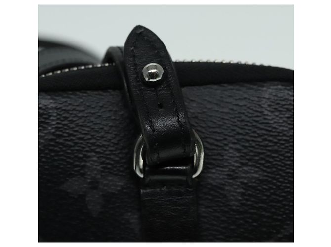 LOUIS VUITTON Monogram Eclipse Doppia Pochette per Telefono Grigio M69534 LV Auth 89410 Marrone Monogramma - vista 20