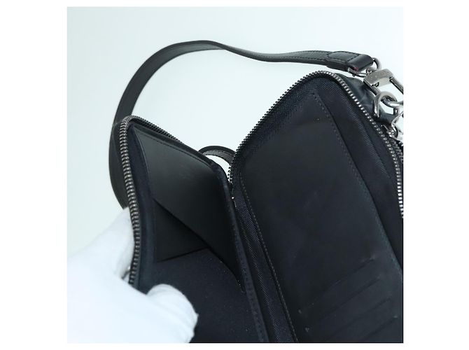 LOUIS VUITTON Monogram Eclipse Doppia Pochette per Telefono Grigio M69534 LV Auth 89410 Marrone Monogramma - vista 25