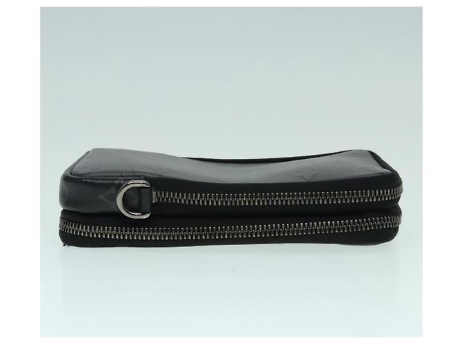 LOUIS VUITTON Monogram Eclipse Doppia Pochette per Telefono Grigio M69534 LV Auth 89410 Marrone Monogramma - vista 3