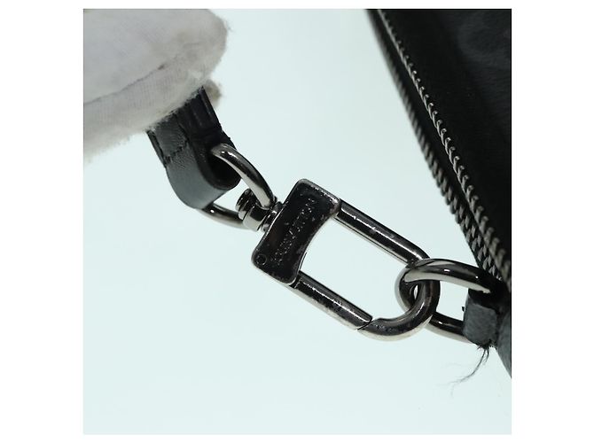 LOUIS VUITTON Monogram Eclipse Doppia Pochette per Telefono Grigio M69534 LV Auth 89410 Marrone Monogramma - vista 9