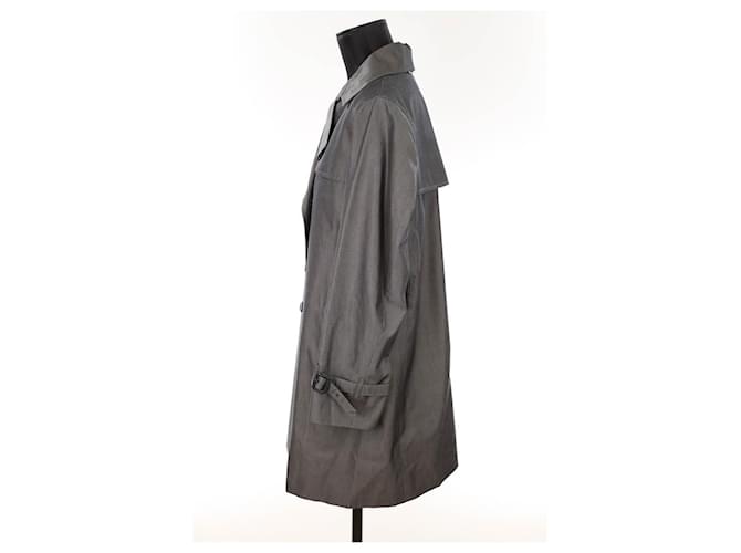 Burberry Gabardina Gris - vista 3