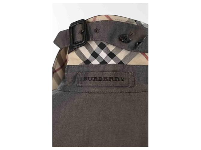 Burberry Gabardina Gris - vista 5