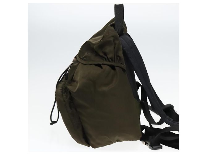 PRADA Backpack Nylon Khaki Silver Auth ep5764 Silvery - view 4