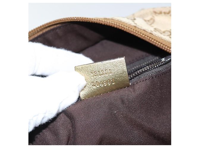 Borsa tote Gucci GG Canvas Sherry Line oro rosa argento 131231 Auth ki5011 D'oro - vista 12