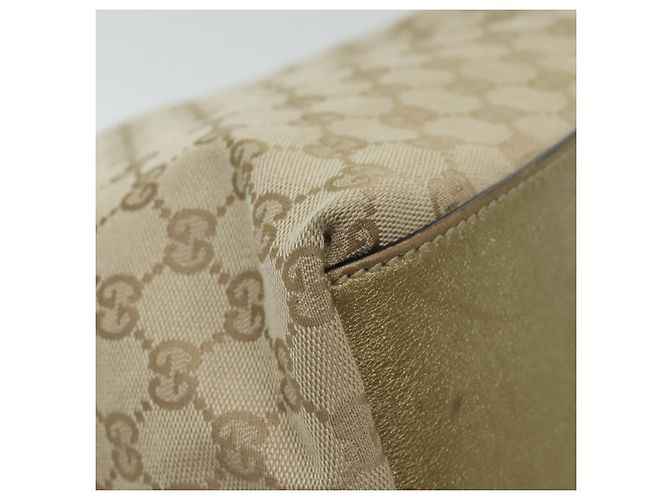 Borsa tote Gucci GG Canvas Sherry Line oro rosa argento 131231 Auth ki5011 D'oro - vista 14