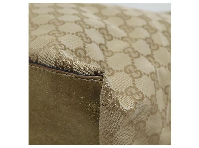 Borsa tote Gucci GG Canvas Sherry Line oro rosa argento 131231 Auth ki5011 D'oro - vista 15