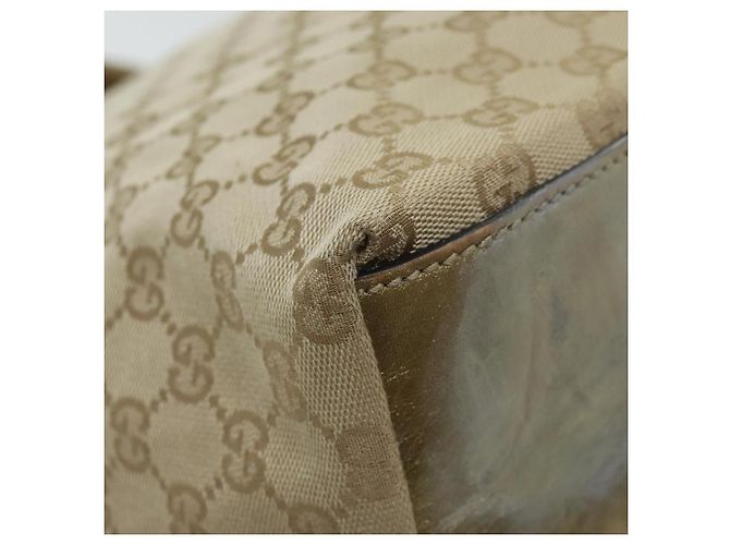 Borsa tote Gucci GG Canvas Sherry Line oro rosa argento 131231 Auth ki5011 D'oro - vista 16