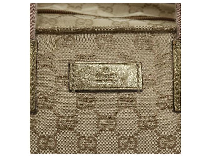 Borsa tote Gucci GG Canvas Sherry Line oro rosa argento 131231 Auth ki5011 D'oro - vista 17