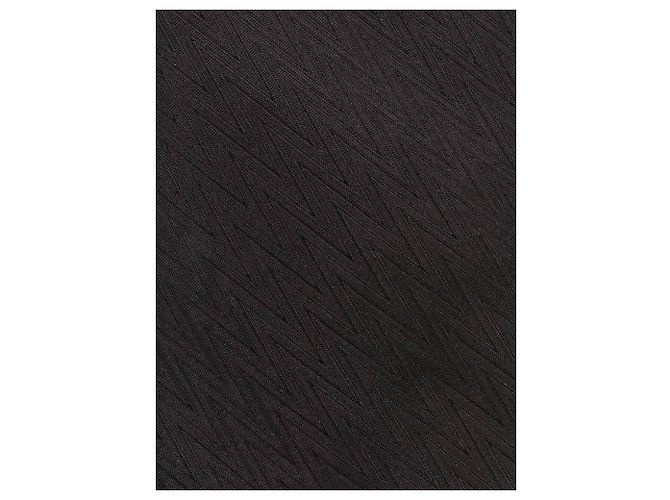 Cravatta in seta nera goffrata Gianfranco Ferré Nero - vista 2