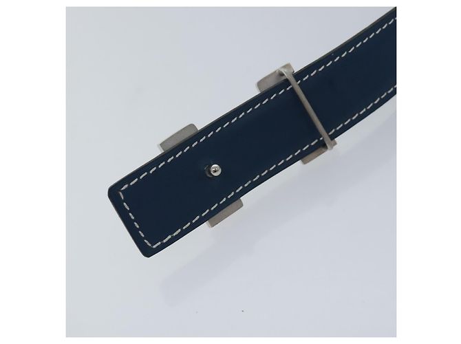 Hermès HERMES Ledergürtel 39,4"" blau Auth 89732 - Ansicht 10