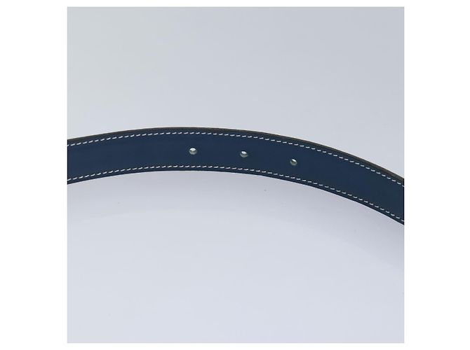 Hermès HERMES Ledergürtel 39,4"" blau Auth 89732 - Ansicht 14
