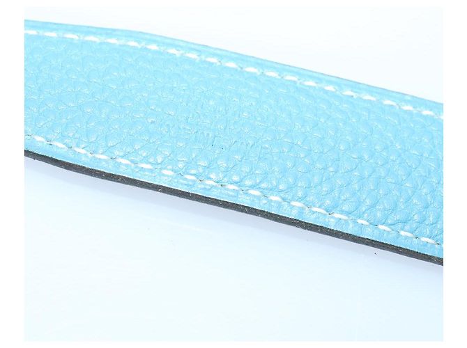 Hermès HERMES Ledergürtel 39,4"" blau Auth 89732 - Ansicht 16