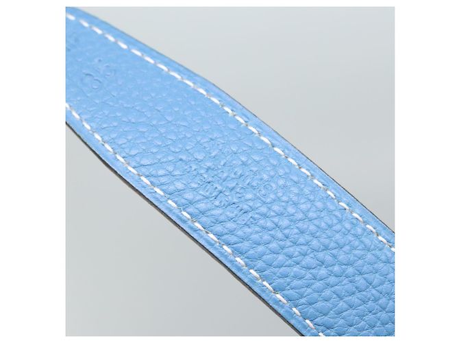 Hermès HERMES Ledergürtel 39,4"" blau Auth 89732 - Ansicht 17