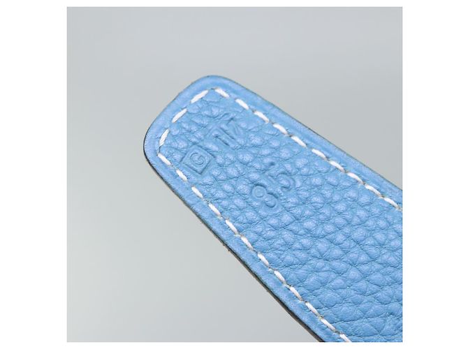 Hermès HERMES Ledergürtel 39,4"" blau Auth 89732 - Ansicht 18