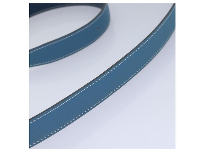 Hermès HERMES Ledergürtel 39,4"" blau Auth 89732 - Ansicht 4