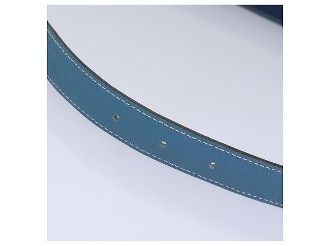 Hermès HERMES Ledergürtel 39,4"" blau Auth 89732 - Ansicht 8