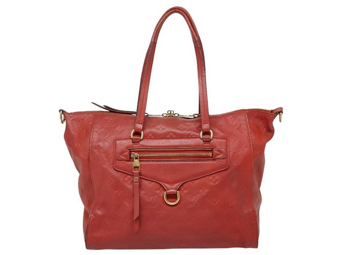 LOUIS VUITTON Borsa Monogram Empreinte Lumineuse PM 2way Orian M40552 Auth bs18421 Arancione - vista 13