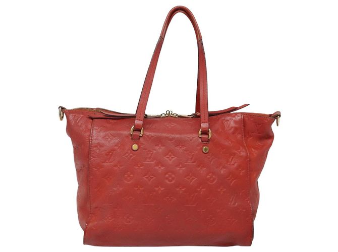 LOUIS VUITTON Borsa Monogram Empreinte Lumineuse PM 2way Orian M40552 Auth bs18421 Arancione - vista 2
