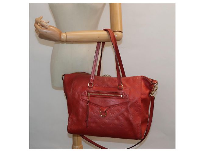 LOUIS VUITTON Borsa Monogram Empreinte Lumineuse PM 2way Orian M40552 Auth bs18421 Arancione - vista 28