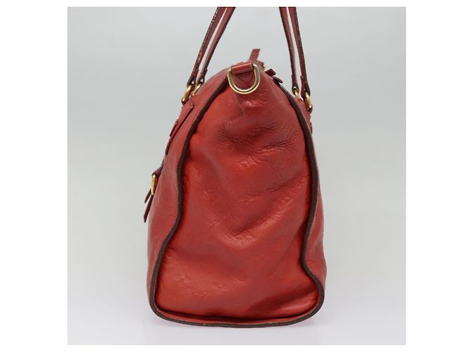 LOUIS VUITTON Borsa Monogram Empreinte Lumineuse PM 2way Orian M40552 Auth bs18421 Arancione - vista 3