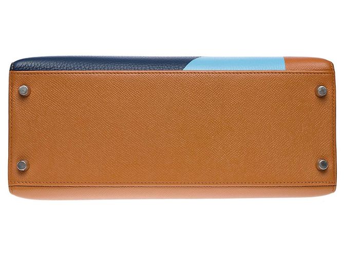 Hermès HERMES Kelly 28 Bag in Multicolor Leather - 102118 Multiple colors - view 10