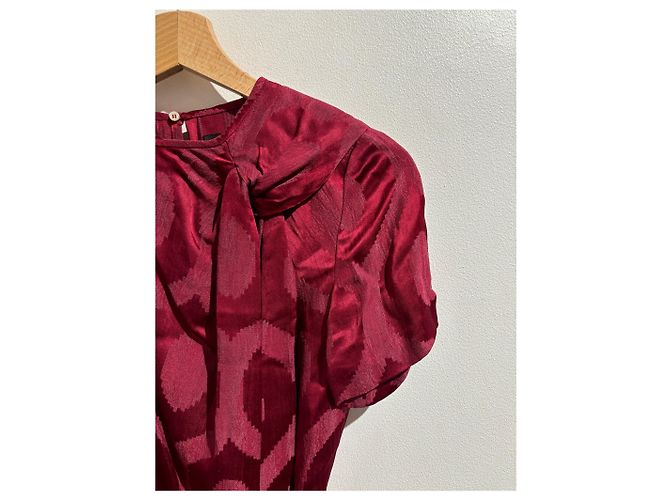 ISABEL MARANT Kleider T.FR 34 Viskose Bordeaux - Ansicht 2