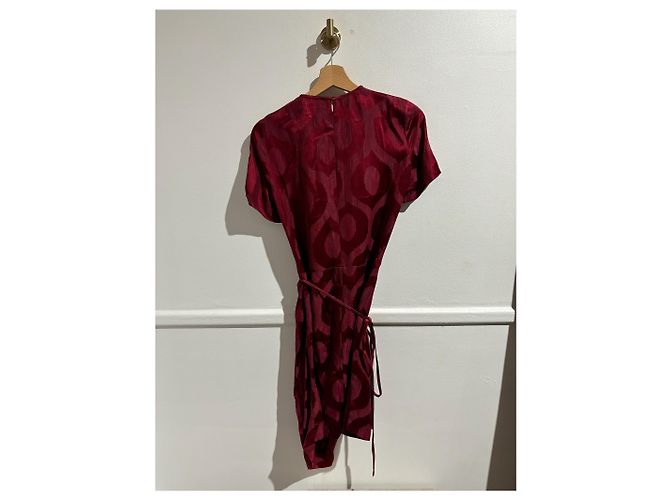 ISABEL MARANT Kleider T.FR 34 Viskose Bordeaux - Ansicht 3