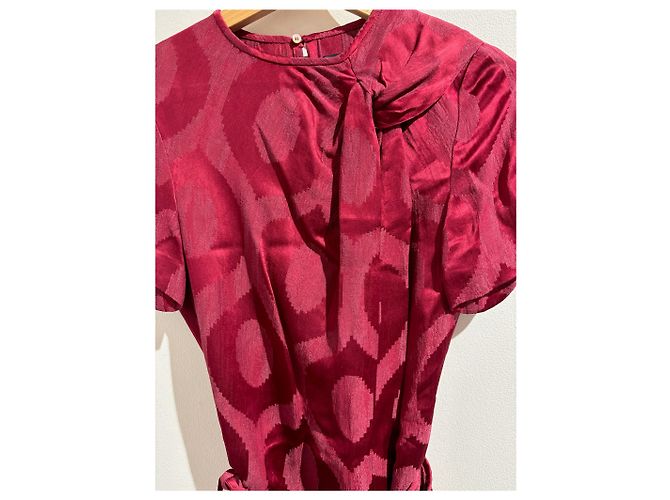 ISABEL MARANT Kleider T.FR 34 Viskose Bordeaux - Ansicht 5