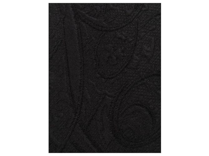 Cravatta in seta e lana nera Gianfranco Ferré Nero - vista 2