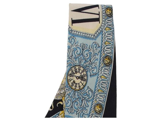 Cravatta in seta stampata multicolore Gianni Versace - vista 3