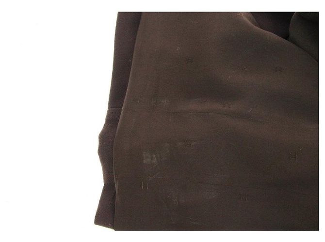 Vestido ajustado de lana marrón Chanel Castaño - vista 11