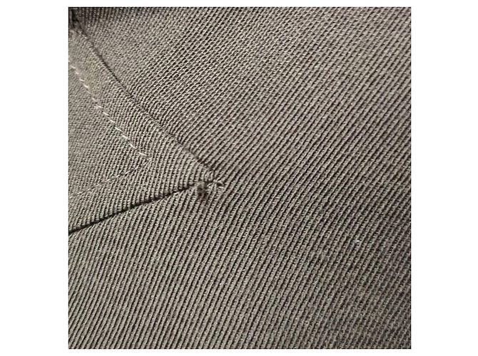 Vestido ajustado de lana marrón Chanel Castaño - vista 6