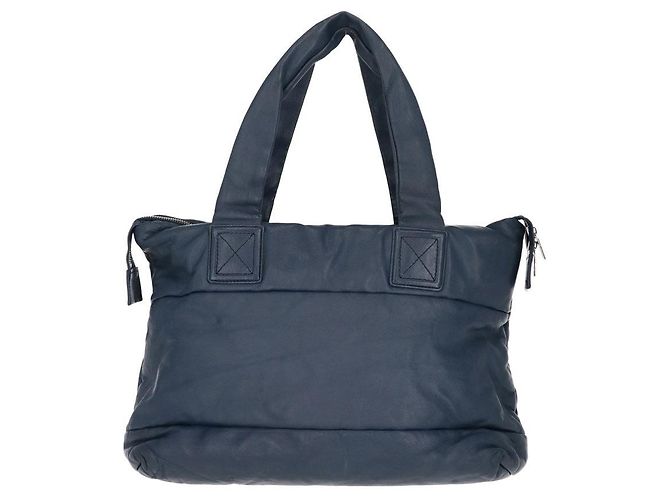 Borsa a spalla in pelle blu Chanel - anni 2000 - vista 2