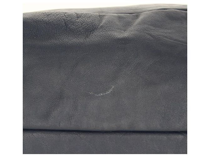 Borsa a spalla in pelle blu Chanel - anni 2000 - vista 6