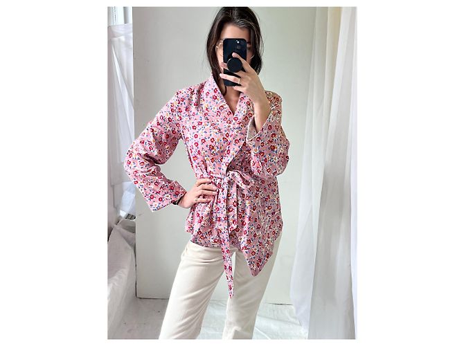Autre Marque bliss & mischief florale Robe-Jacke Orange - vue 4