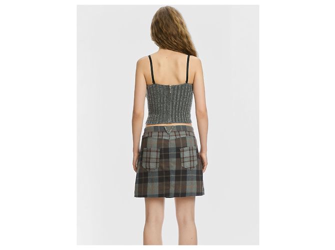 Autre Marque Top bustier de punto Sisley Gris - vista 5