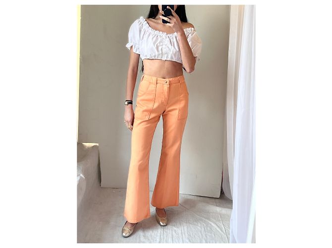 Junya Watanabe Denim tangerine vintage Maverick Arancione - vista 6