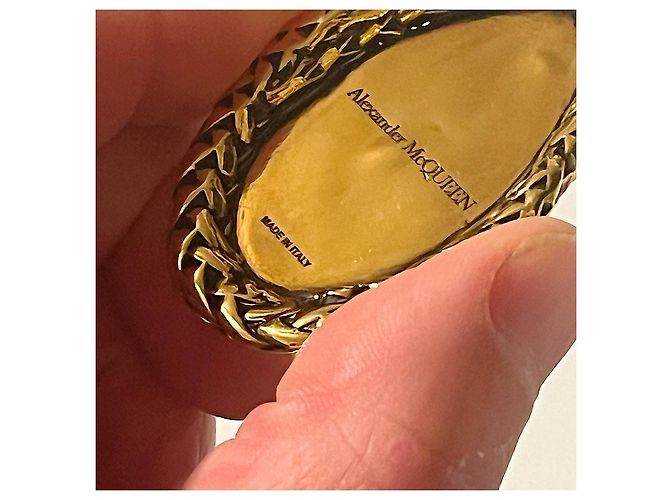Collana a serpente in perle di vetro bianche vintage autentica Alexander McQueen - vista 11