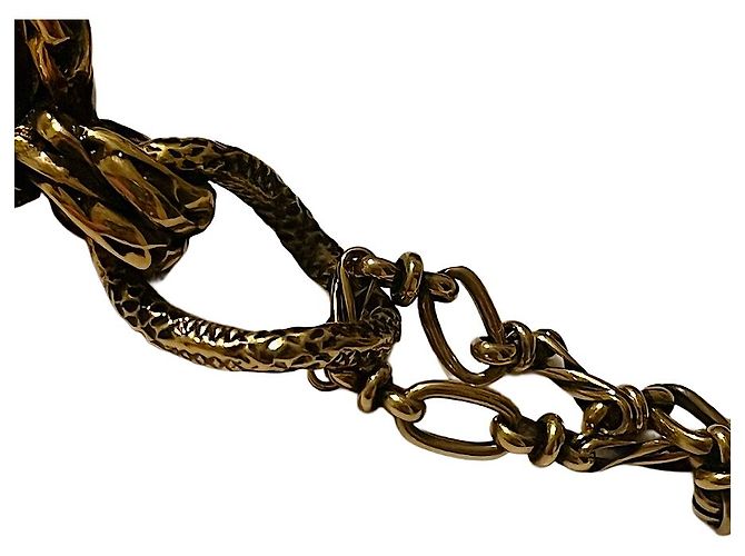 Collana a serpente in perle di vetro bianche vintage autentica Alexander McQueen - vista 9