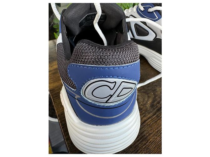 Sneakers Dior B-30 Blu Navy in Pelle di Agnello - vista 8