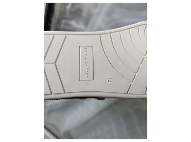 Sneakers Marc Jacobs in pelle bianca con strass Swarovski Bianco Multicolore - vista 11