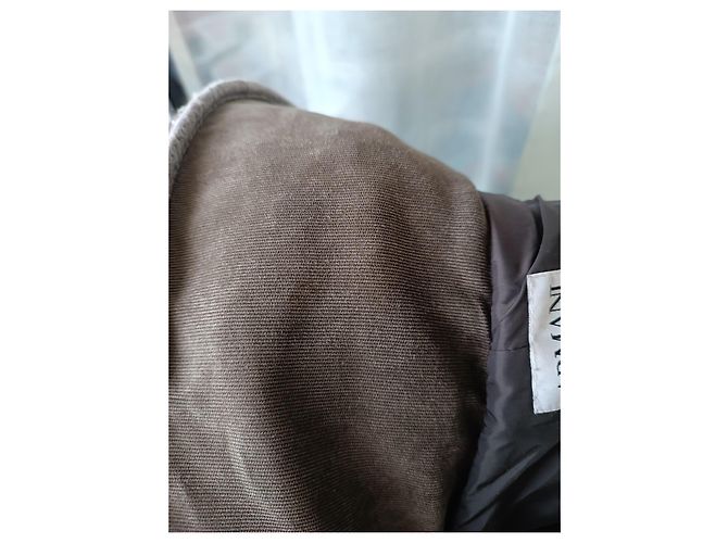 Chaqueta Armani Collezioni marrón de lana con capucha Castaño - vista 15
