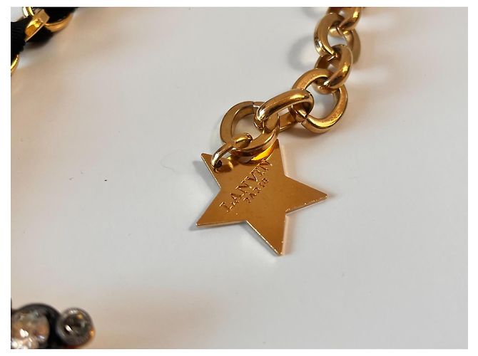 Lanvin Halskette/Brosche Schwarz Golden - Ansicht 4